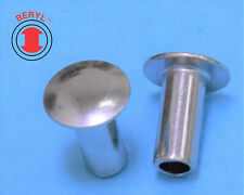 Ohtr180140 Steel Zinc Oval Head Semi Tubular Rivets 18x14 100pcs