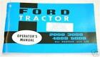 Ford 2000 3000 4000 5000 Tractor Owners Operators Manual