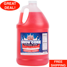 1 Gallon Cotton Candy Snow Cone Syrup Flavorful Perfect For Ice Cream Shops