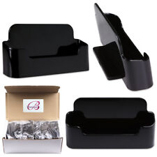 12pcs Black Acrylic Business Card Holder Display Stand Desktop Countertop