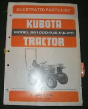 Kubota B6100d P D6100e P D6100e Pt Tractor Parts Manual Book Oem Original