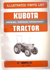 Kubota M5500 Amp M5500dt Tractor Illustrated Parts List