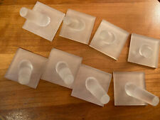 Lot Of 8 Finger Ring Display Jewelry Holders Frosted Acrylic Stands Showcaseusa