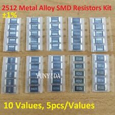 2512 Metal Alloy Smd Resistors 2w 1 Samples Assort Kit 10 Values 5pcsvalues