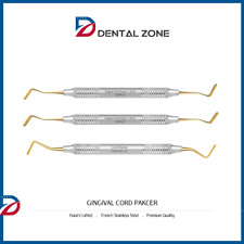 Cord Packer Dental Hand Instruments Non Serrated Set Of 3