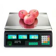 88 Lb 40kg5g Digital Weight Scale Price Computing Food Meat Produce Deli Market