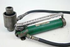 Greenlee Hydraulic Knockout Punch Driver Amp Hand Pump 767a