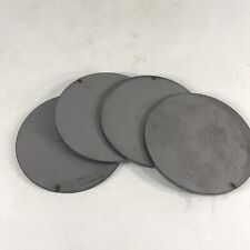 Steel Plate Round Circle Disc Target 38 375 Thick X 6 516 Dia Lot Of 4