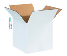 12x12x12 Cardboard Corrugated Boxes White Great Up 65 Lbs Shipping Moving Box