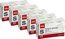 Brand Paper Clips No 1 1 14 20 Sheet Capacity Silver 100 Clips Per Box 5pk