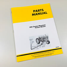 Parts Manual For John Deere 20a Mower For 40 40 Standard M Amp Mt Tractor