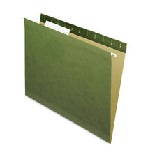Pendaflex 415213 13 Tab Hanging File Folders Letter Standard Green 25box