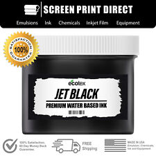 Ecotex Jet Black Water Based Ready To Use Ink For Screen Printing Gallon 128 Oz