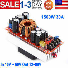 1500w 30a Dc Dc Boost Converter 10 60v To 12v 90v Step Up Power Supply Module Us