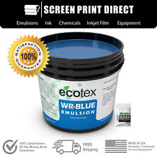 Ecotex Wr Blue Water Resistant Diazo Screen Printing Emulsion Quart 32oz
