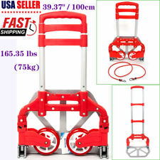 Portable Aluminium Cart Fold Dolly Push Truck Hand Collapsible Trolley Luggage