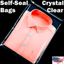 12x15 Clear Resealable Self Adhesive Seal Cello Lip Amp Tape Plastic Bags T Shirt