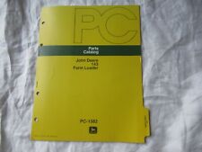 1977 John Deere 143 Farm Loader Parts Catalog Manual Book