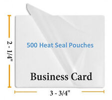 Premium 5 Mil Business Card Size Heat Seal Laminating Pouches 500 225 X 375