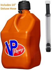 Vp Racing 5 Gal Utility Jug Gas Fuel Reserve Storage Tank With 14 Hose Orange