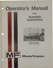 Massey Ferguson 640 4 Row Crop Planter Operators Manual Form No 1448524m1