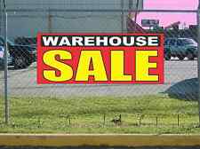 Warehouse Sale Banner Sign New