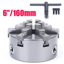 6 6 Jaw Lathe Chuck Steel Self Centering Chuck For Cnc Lathe Grinder 160mm New