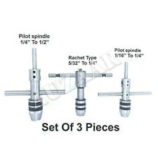 Ratchet Type T Handle Tap Wrench Set Capacity 116 To 12 Inch 15 To 127mm