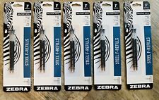5 2 Packs F Refill Zebra F 301 F301 F 402 F 701 Stainless Steel Pen Black 07