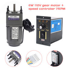 110v Ac Gear Motor Electricvariable Speed Reduction Controller 75 Rpm 180k 6w