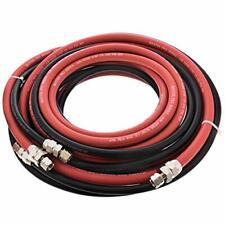 25 Foot Air And Fluid Hose Assembly Set For Spray Guns Paint Pressure Pot Tanks
