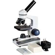 Amscope 400x Biological Science Student Microscope Prepared Amp Blank Slides