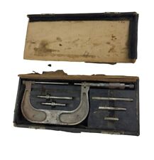 Vintage Brown Amp Sharpe Micrometer Set 75 100 001 Mm Vintage Machinist Tools Usa