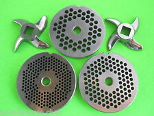 5 Pc Set Meat Grinder Disc Plate And Knife For Hobart Pd35 Pd70 D330 H600 A200
