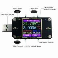 Usb Multimeter Voltmeter Ammeter Load Tester Type C Pd Battery Power Charger Lcd