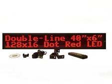 Double Line Indoor Red Led Programmable Display Sign Full Package 40x6