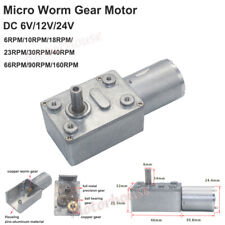 Dc 6v 12v 24v Mini Electric Turbo Worm Full Metal Gearbox Gear Motor High Torque