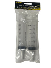 Enkay 60 Ml Cc Large Plastic Syringe For Scientific Industrial Hobby Use 2 Pk
