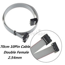 70cm 10pin Female Cable Usbisp Usbasp Jtag Avr Download Wire Ribbon 254mm 23ft