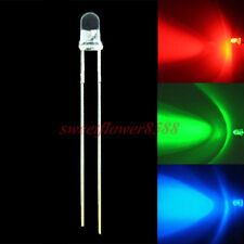 1000pcs 3mm Slow Rgb Flash Rainbow Multicolor Led Light Lamp Bulb New