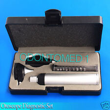 Ent Opthalmoscope Otoscope Fiber Optic Medical Diagnostic Setnt 526