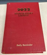 Standard Diary Daily Reminder Book 2022 Edition Red Cover Damaged Hard Cover