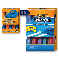 Bic Wite Out Brand Ez Correct Correction Tape White 10 Pack