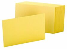 Oxford Blank Color Index Cards 4 X 6 Canary 100 Per Pack 7420 Can