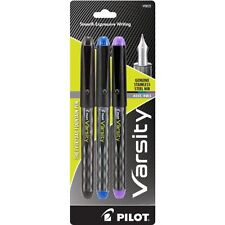 Pilot Varsity Disposable Fountain Pen Medium Pen Point Type Black Blue