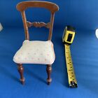 Antique Miniature Upholstered Mahogany Chair Just 6 Tall