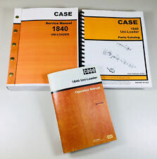 Case 1840 Uni Loader Skid Steer Service Parts Operator Manual Shop Book Overhaul