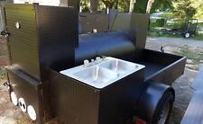 Stainless Sink Bbq Mobile Catering Business Smoker Grill Trailer Food Cart Truck