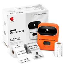 M110 Pocket Mini Thermal Label Printer Mobile Bluetooth Wireless 3 Rolls Paper