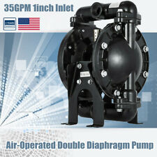 Air Operated Double Diaphragm Pump 1 Inlet Outlet Petroleum Fluids 35gpm 120psi